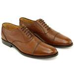 Alan Payne Colby Deerskin Cap Toe Oxfords Antique Honey