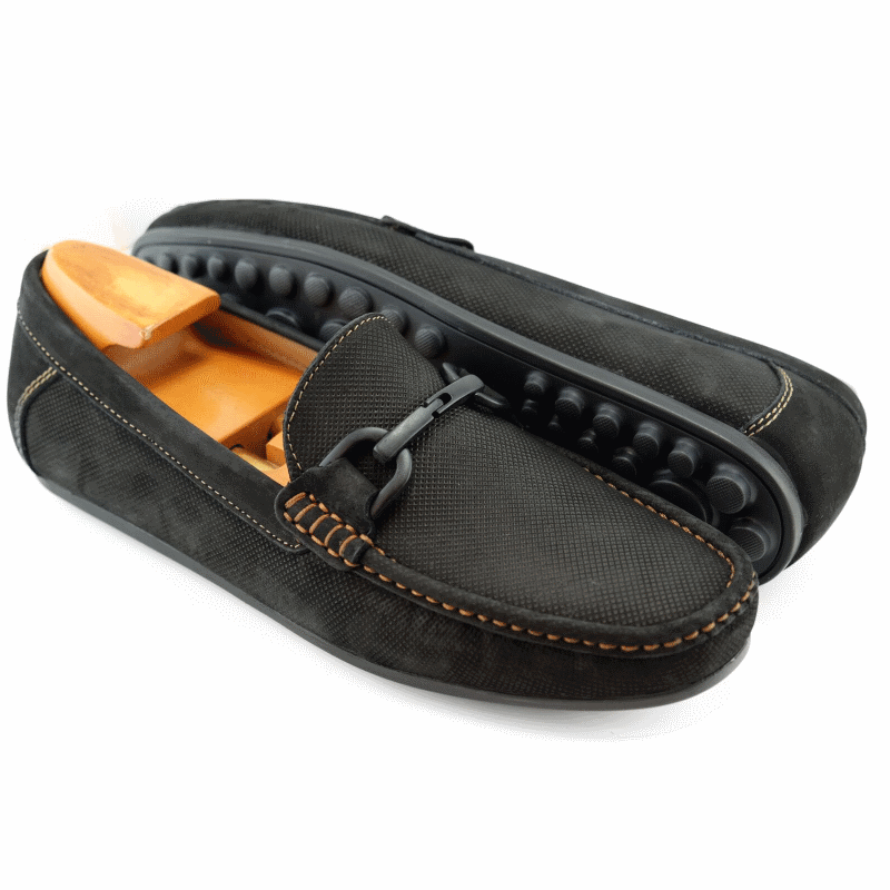 Alan Payne Como Bit Driving Loafers Black