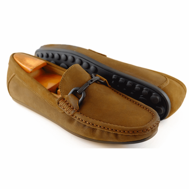 Alan Payne Como Bit Driving Loafers Rust