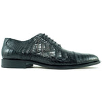 Alan Payne Crawford Alligator Cap Toe Shoes Black