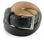 Alan Payne Crocodile Belt Black