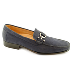 Alan Payne Dario Nubuck Bit Loafers Navy