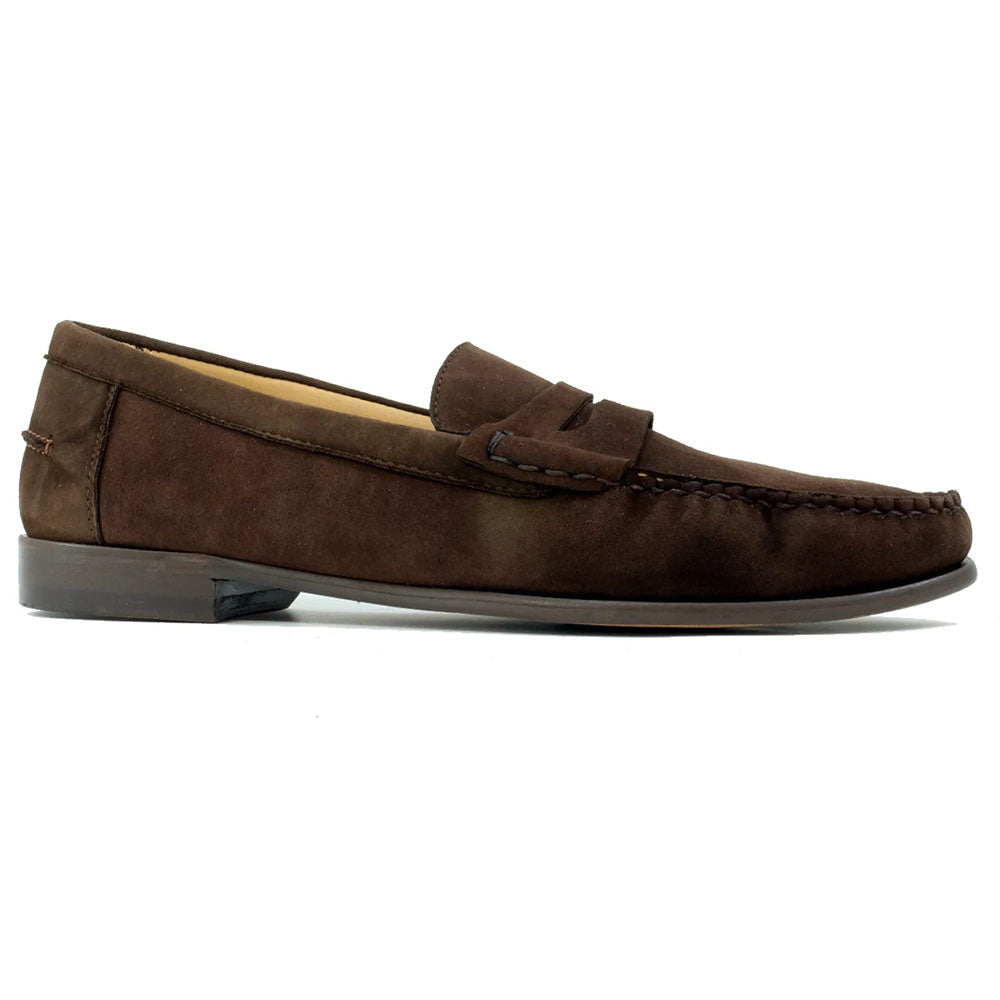 Alan Payne Eton Suede Loafers Brown