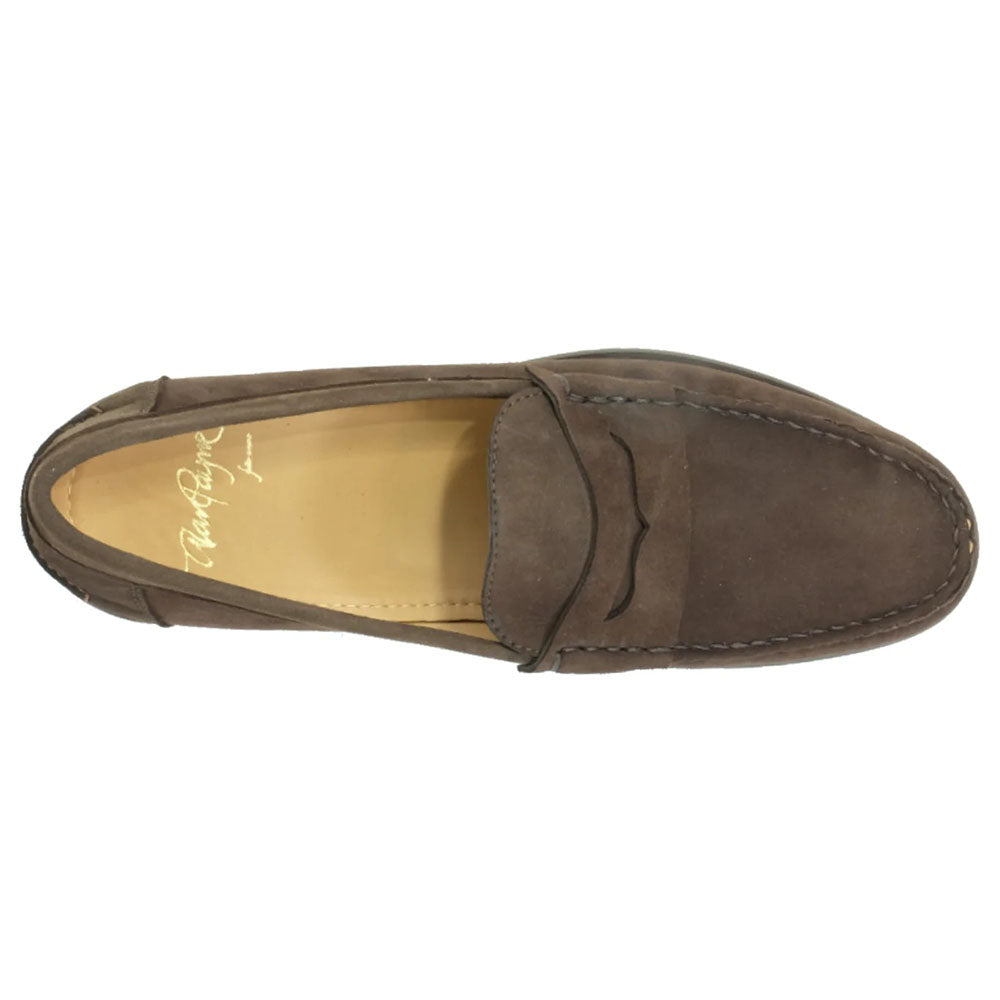 Alan Payne Eton Suede Loafers Brown