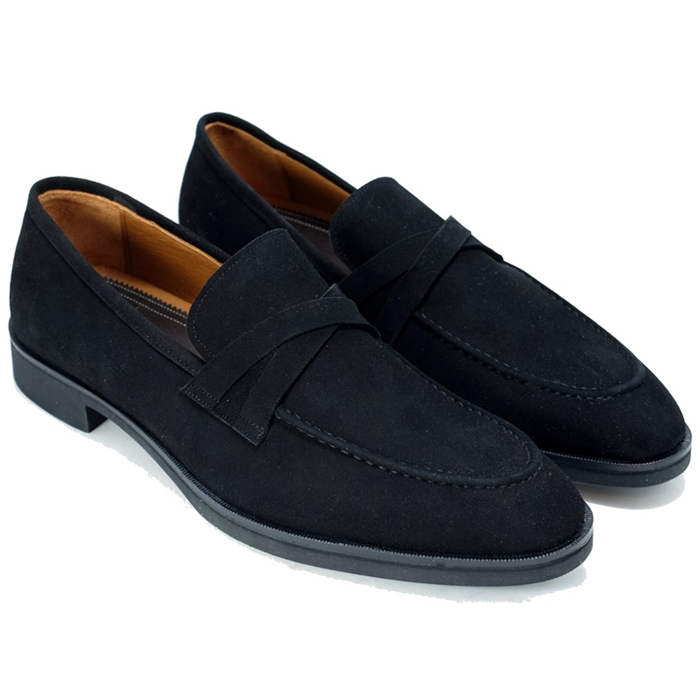 Alan Payne Geneva Suede Shoes Black