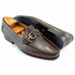 Alan Payne Mario Deerskin Bit Loafers Almond