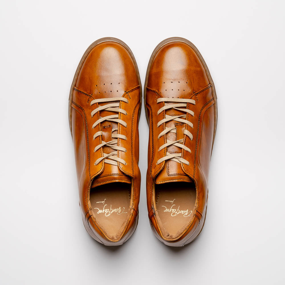 Alan Payne Mystic Sheepskin Sneaker Tan