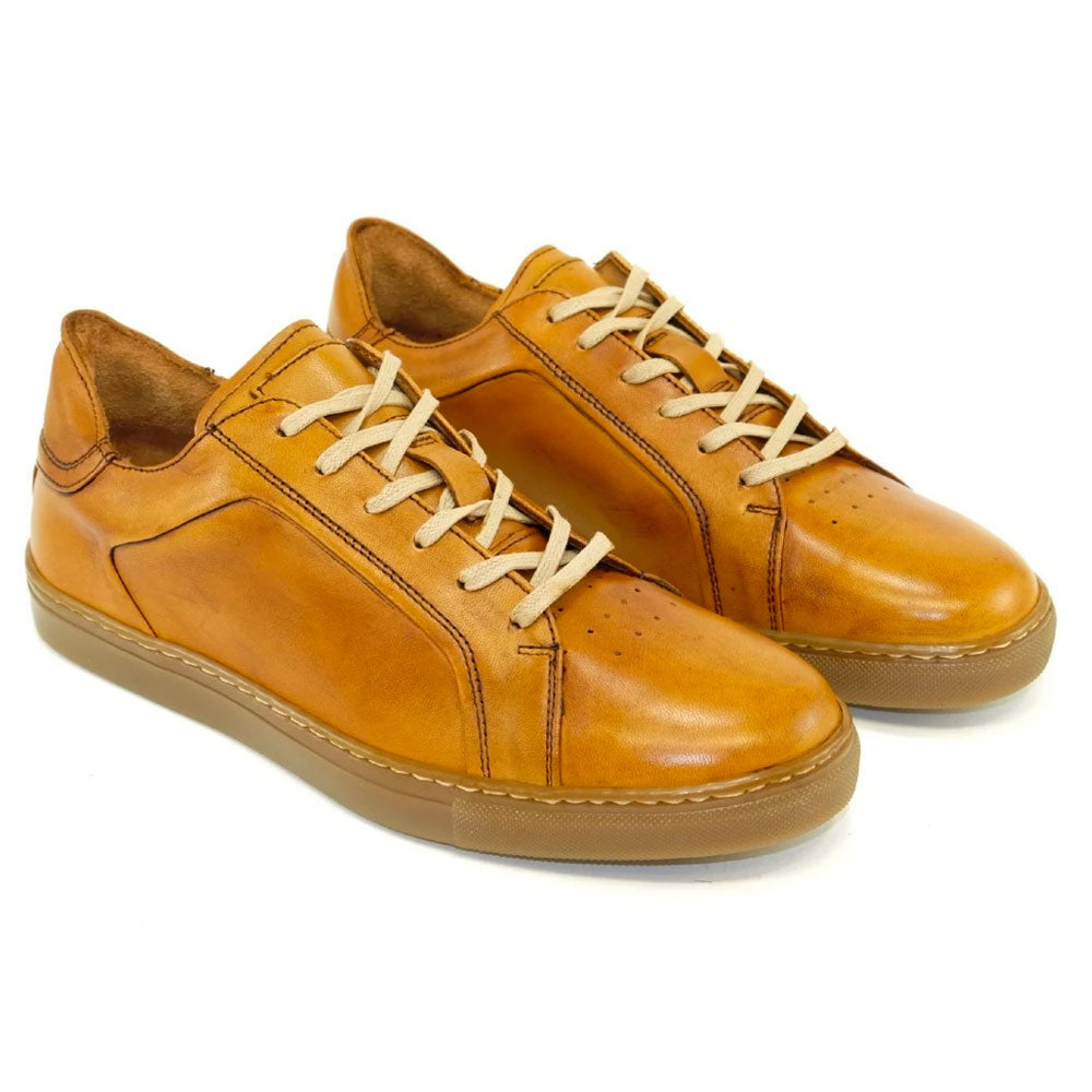 Alan Payne Mystic Sheepskin Sneaker Tan