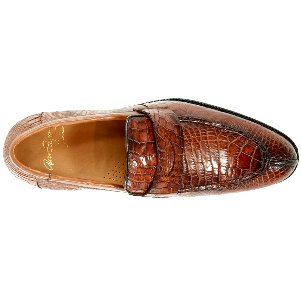 Alan Payne Siena Crocodile Shoes Honey