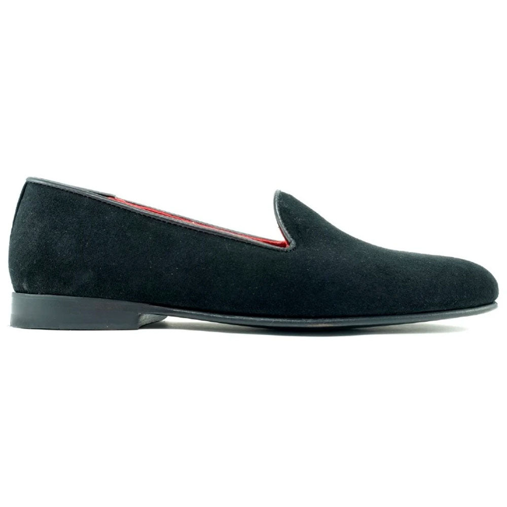 Alan Payne Simpson Formal Suede Loafers Black