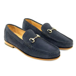 Alan Payne Snaffle Bit Loafers Navy Blue