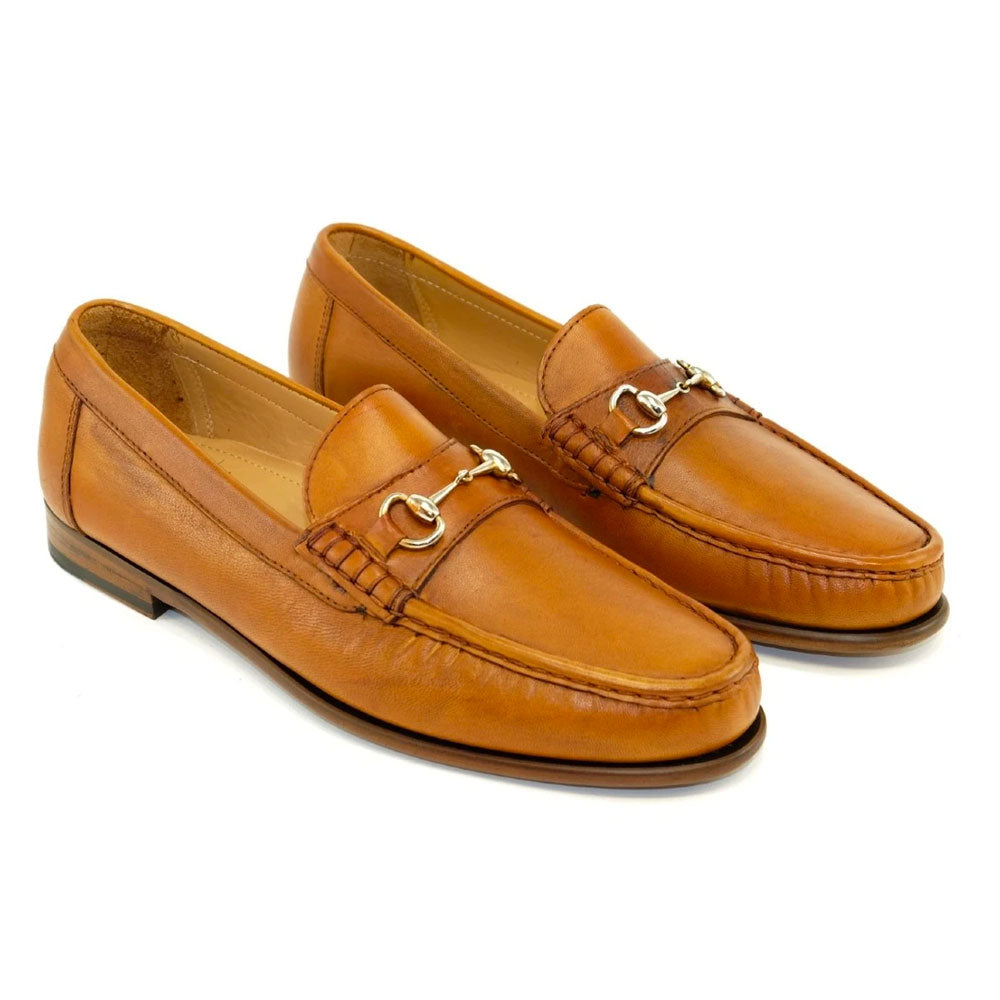 Alan Payne Snaffle Bit Loafers Tan