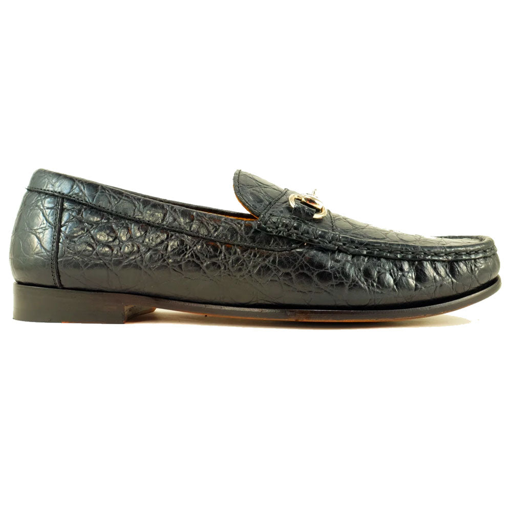 Alan Payne Snaffle II Calfskin Bit Loafers Black