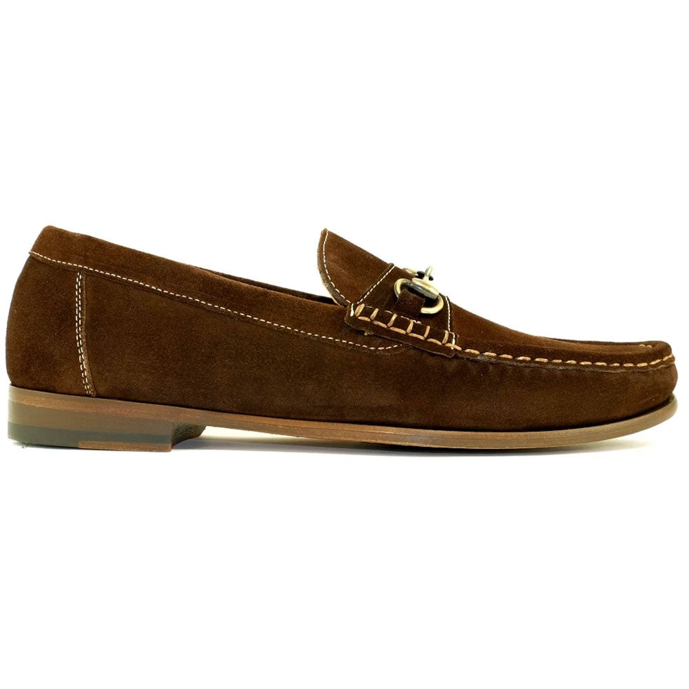 Alan Payne Snaffle Suede Bit Loafers Brown