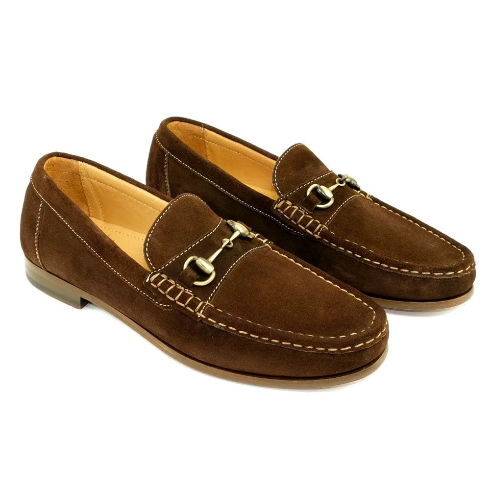 Alan Payne Snaffle Suede Bit Loafers Brown