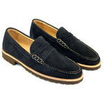 Alan Payne Todd Suede Loafers Navy