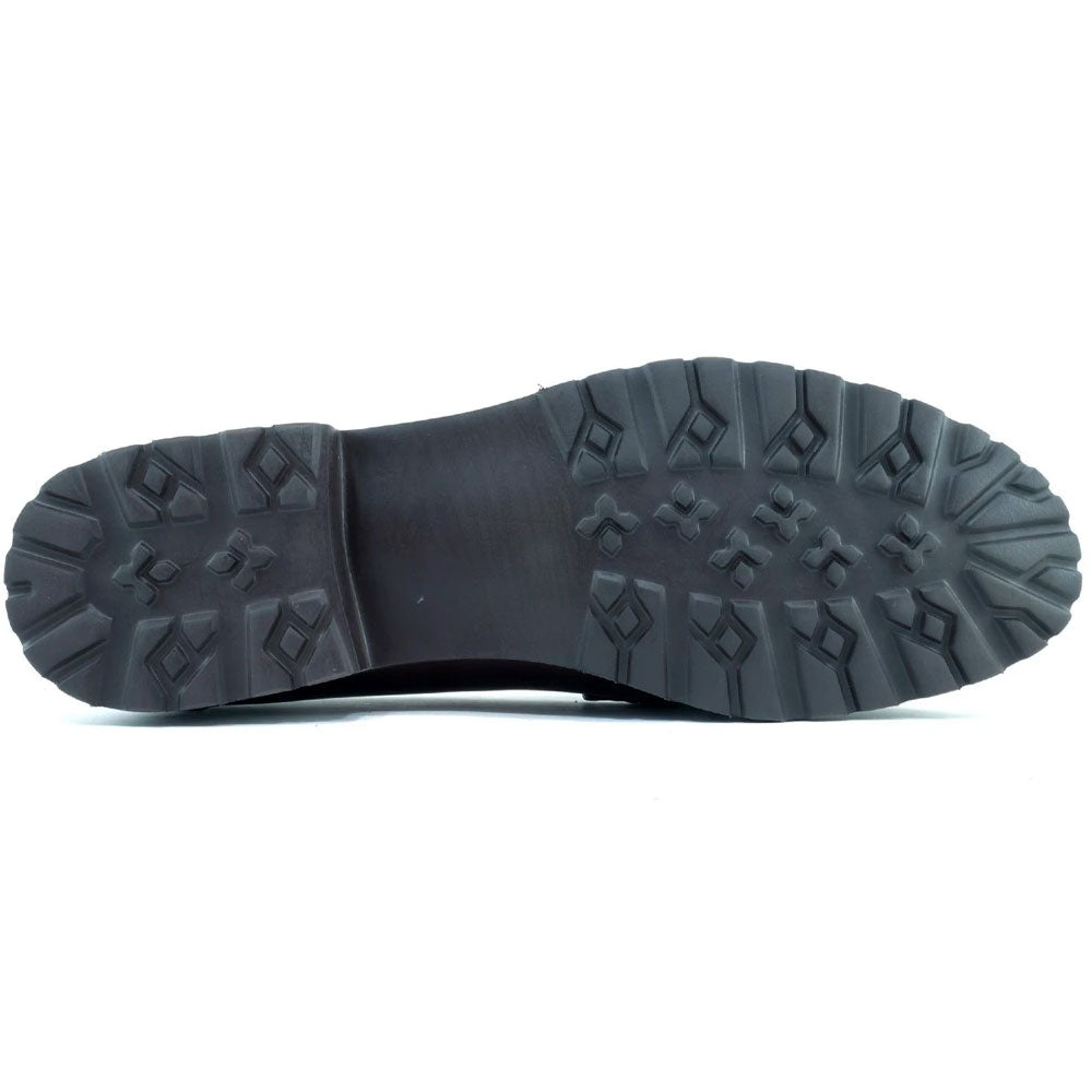Alan Payne Walker II Deerskin Bit Loafers Black