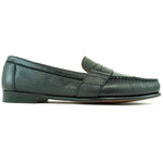 Alan Payne Wellesley Deerskin Penny Loafers Black