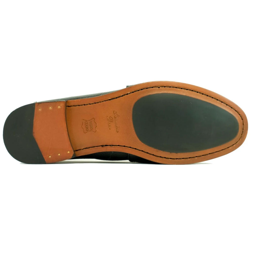 Alan Payne Wellesley Deerskin Penny Loafers Black