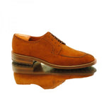 Alan Payne Wimbley Suede Split Toe Shoes Snuff