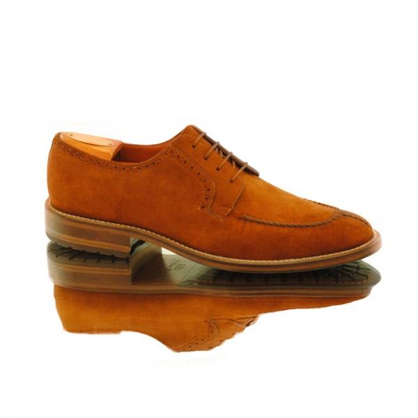Alan Payne Wimbley Suede Split Toe Shoes Snuff