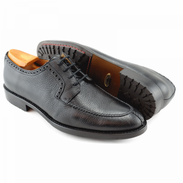 Alan Payne Wimbley Deerskin Split Toe Shoes Black