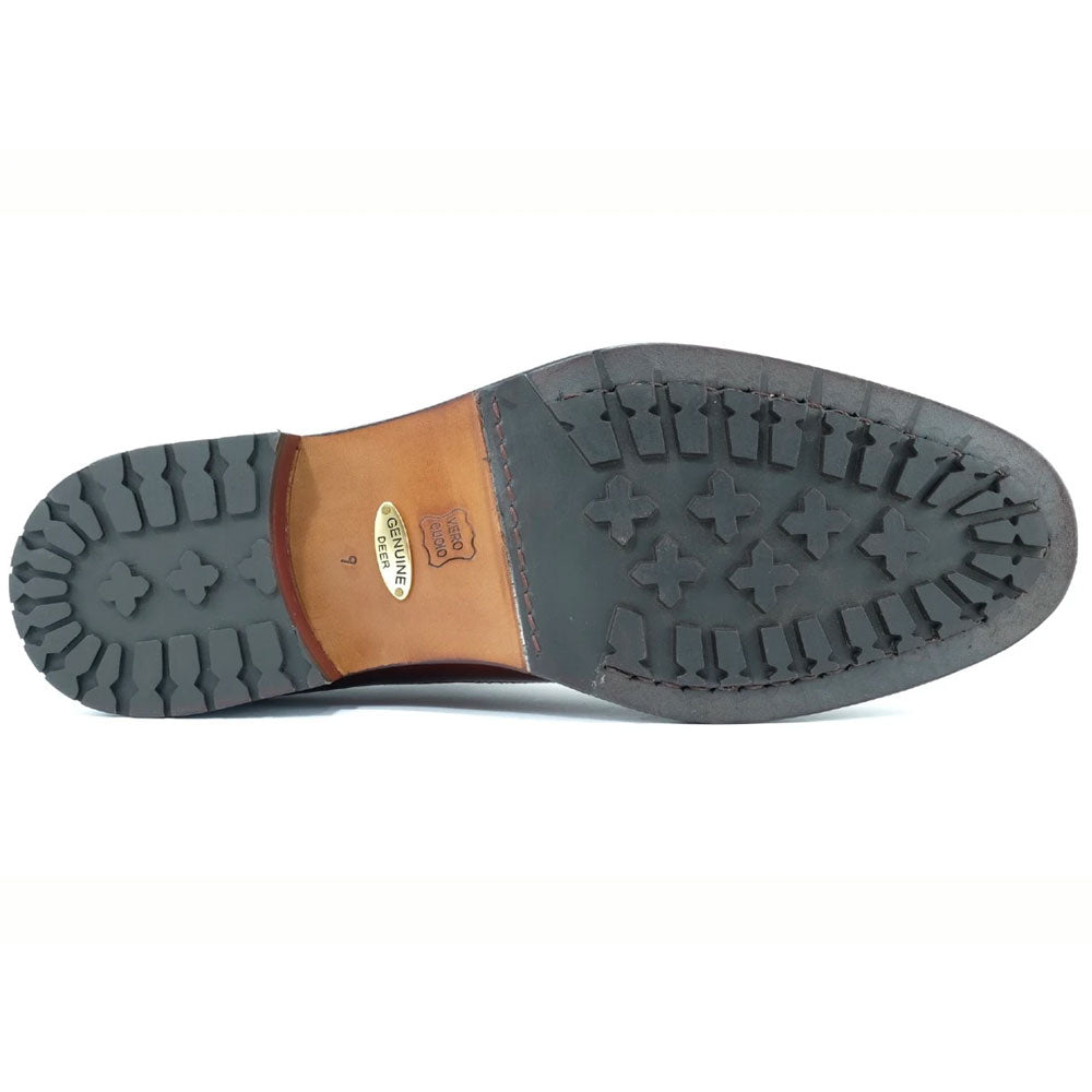 Alan Payne Woods Deerskin Wing Tip Antique Honey
