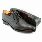 Alan Payne Woolf Deerskin Lace Up Shoes Black