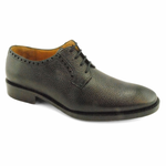 Alan Payne Woolf Deerskin Lace Up Shoes Black