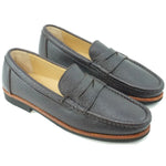 Alan Payne Worchester Genuine American Bison Penny Loafers Brown