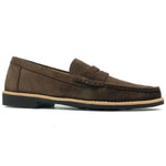 Alan Payne Worchester Suede Penny Loafers Brown