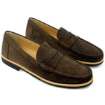 Alan Payne Worchester Suede Penny Loafers Brown