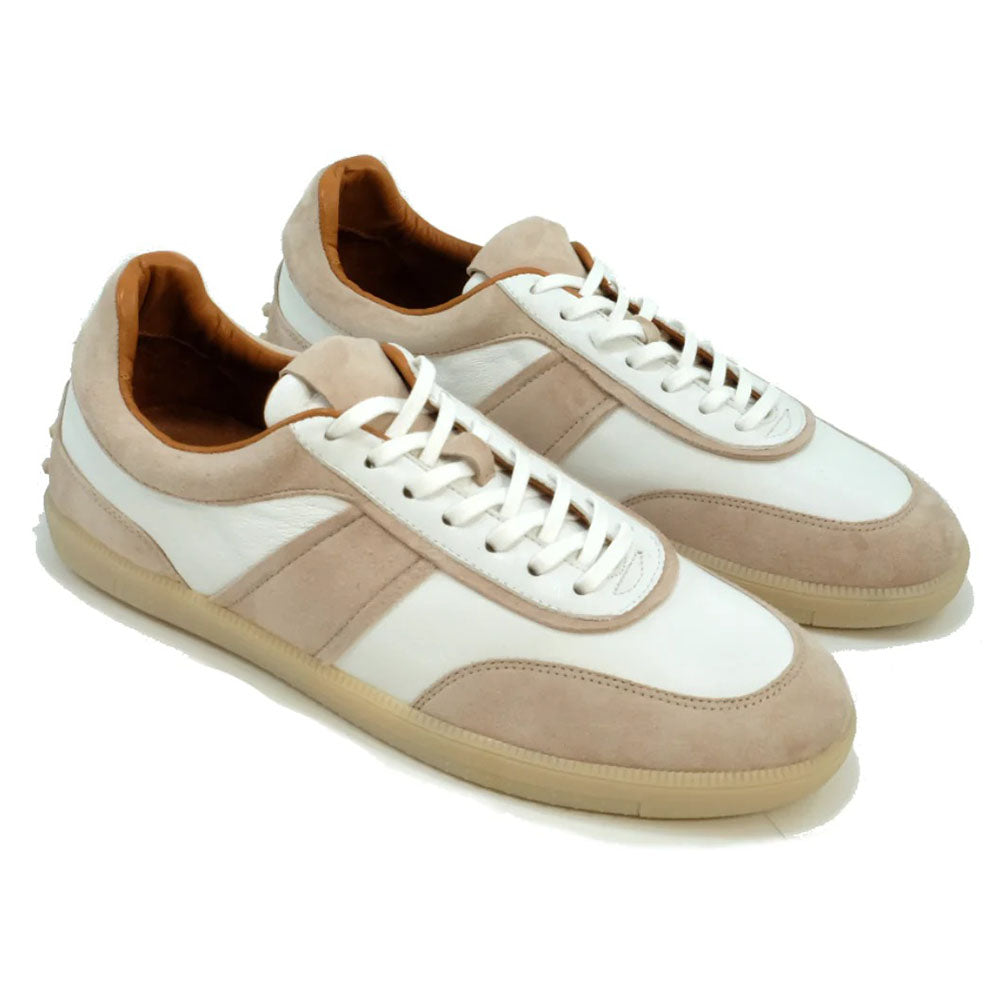 Alan Payne Zeus Deerskin / Suede Sneakers White / Beige