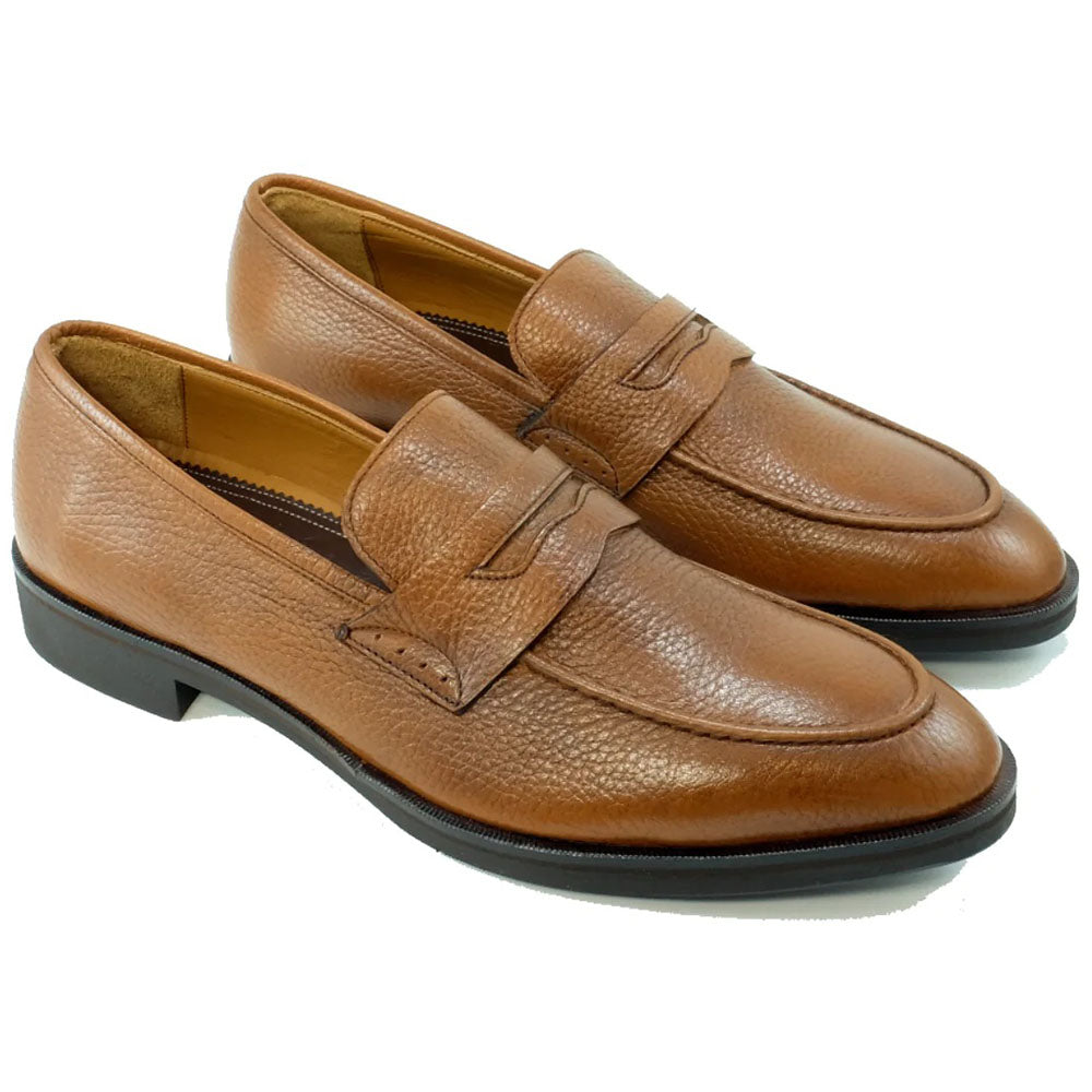 Alan Payne Zurich Deerskin Penny Loafers Cigar