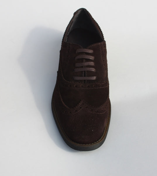 Alan Payne Umbria Wingtip Suede Shoes Chocolate
