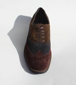 Alan Payne Umbria Wingtip Suede Shoes Tri-Tone