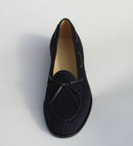 Alan Payne Vino Suede Twist Tie Loafers Navy