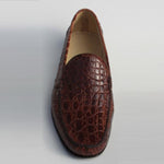 Alan Payne Virgo Genuine Crocodile Loafers Cognac