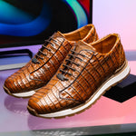 Marco Di Milano Alonzo Caiman Crocodile Sneakers Bay Apache