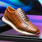 Marco Di Milano Alonzo Caiman Crocodile Sneakers Bay Apache