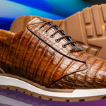 Marco Di Milano Alonzo Caiman Crocodile Sneakers Bay Apache