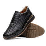 Marco Di Milano Alonzo Caiman Crocodile Sneakers Black