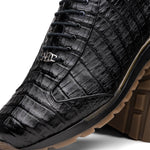 Marco Di Milano Alonzo Caiman Crocodile Sneakers Black