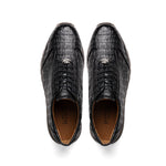 Marco Di Milano Alonzo Caiman Crocodile Sneakers Black