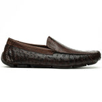 Marco Di Milano Alba Ostrich Leg Driving Shoe Tobacco