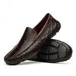Marco Di Milano Alba Ostrich Leg Driving Shoe Tobacco