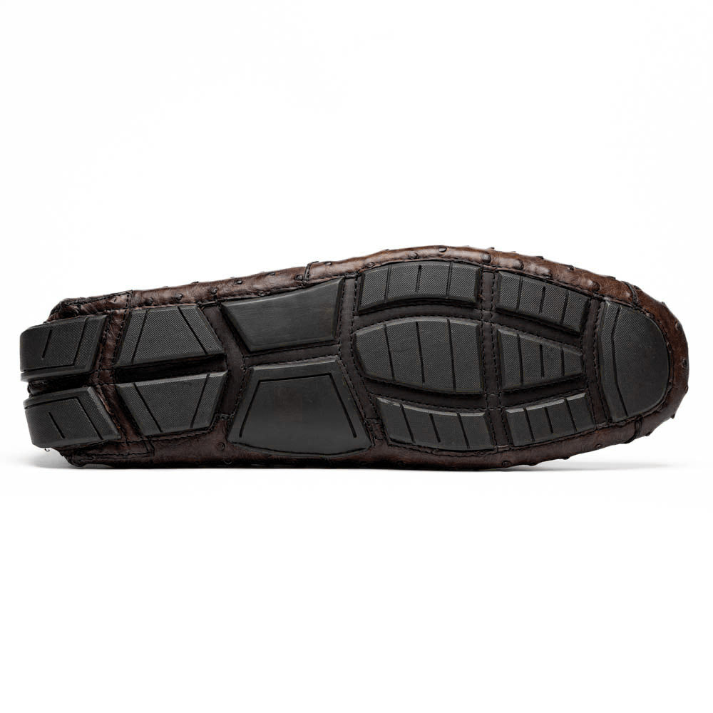 Marco Di Milano Alba Ostrich Leg Driving Shoe Tobacco