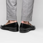 Zelli Alba Calfskin Loafers Black / White (15-300-BKW)