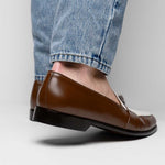 Zelli Alba Calfskin Loafers Camel / Cream (15-300-CRM)