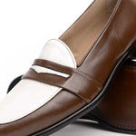 Zelli Alba Calfskin Loafers Camel / Cream (15-300-CRM)